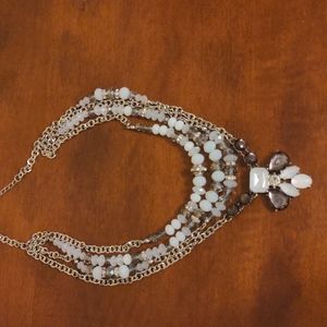 Multi strand costume jewelry statement necklace